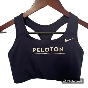 Nike Peloton Navy Blue Racerback Sports Bra Large Dri-Fit